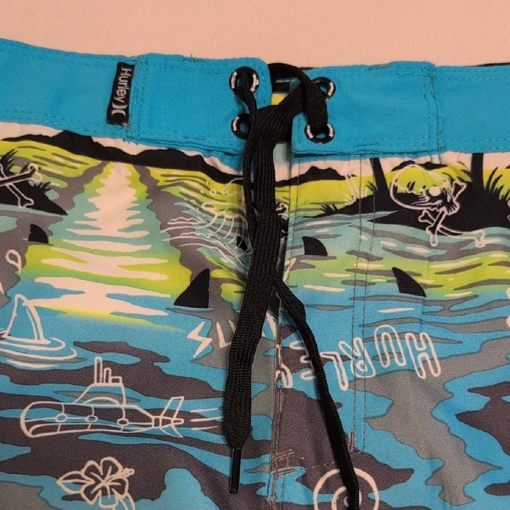 Hurley Oceanic Palm Print Board Shorts